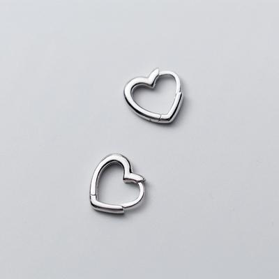 Piercing Heart Stud Earrings For Women Femme Wedding Party Femme Pendientes Brincos Fashion Jewelry