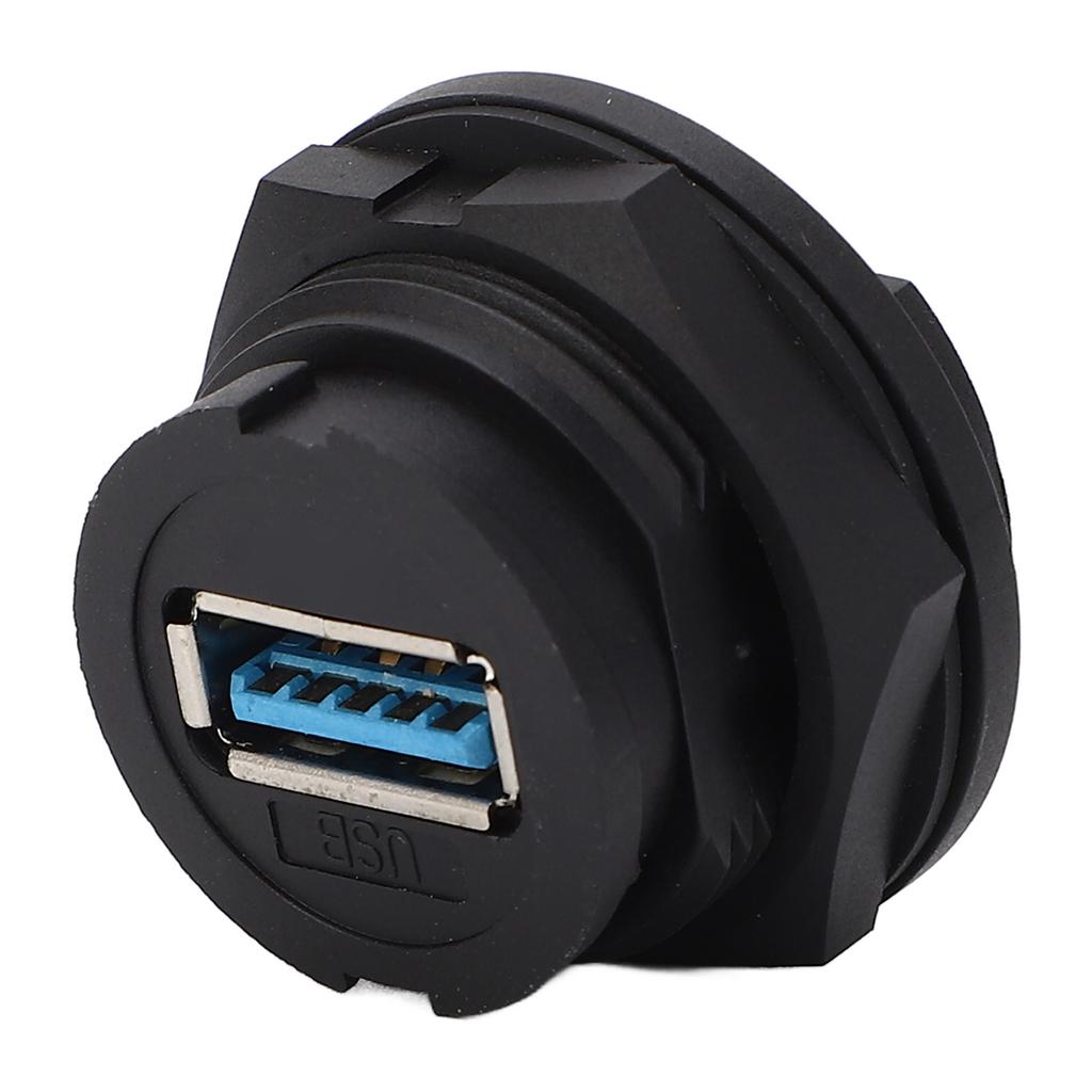 USB 3.0 Waterproof Connector 16 Pin Snap On Socket Female Back Mount PCB Receptacle