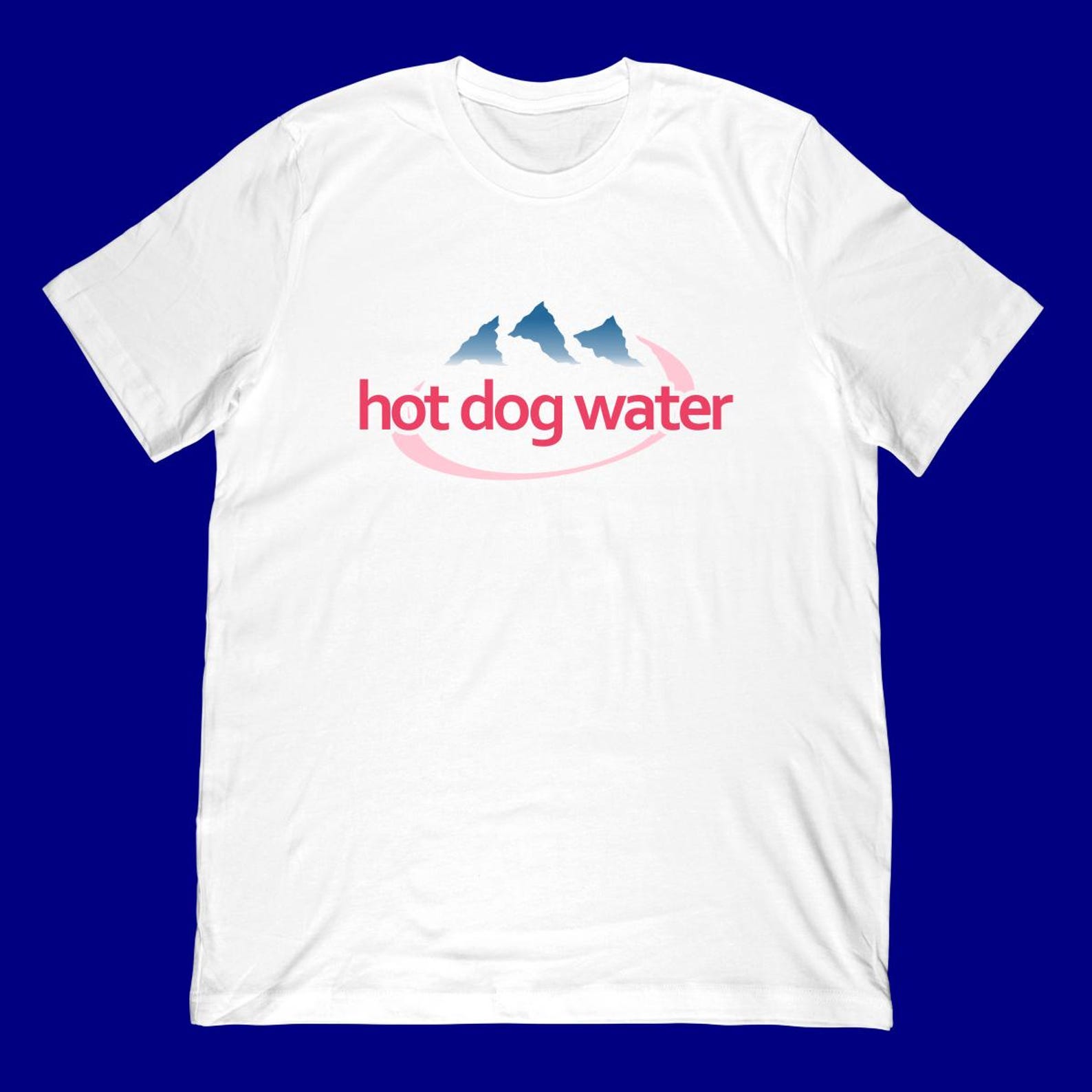 Hot Dog Water T-Shirt | Funny Meme Bottled Water Parody Apparel S
