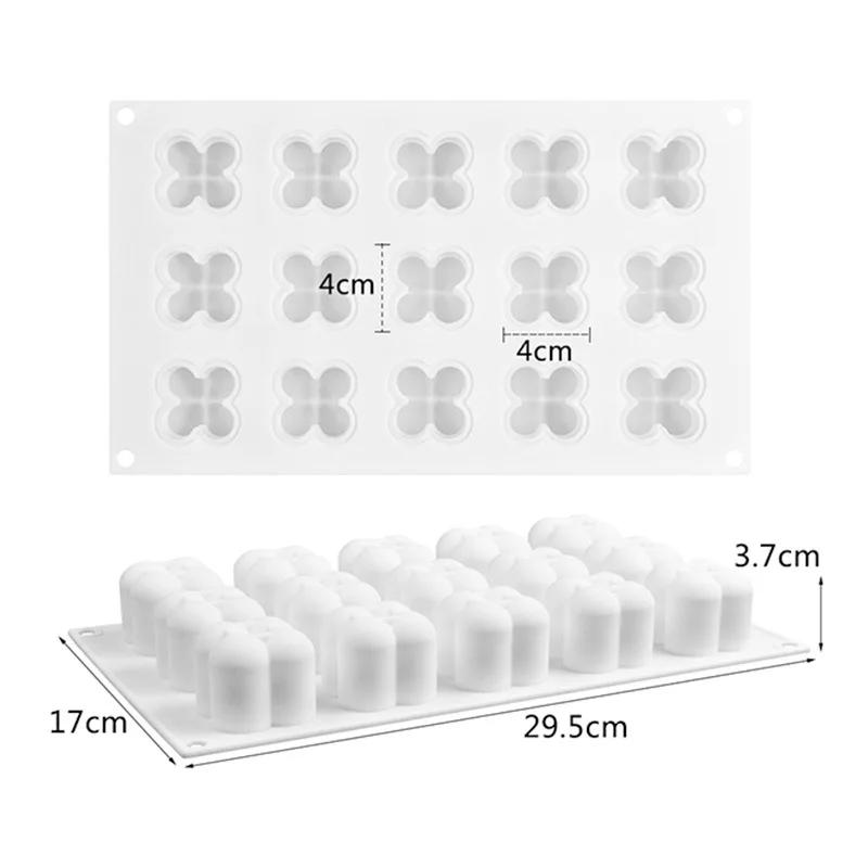 Lumanari cu bule antiaderent Mucegai din silicon 3D Aromaterapie Lumanare din ipsos lucrat manual Coacerea Ciocolata Desert Instrument de turnare pentru tort