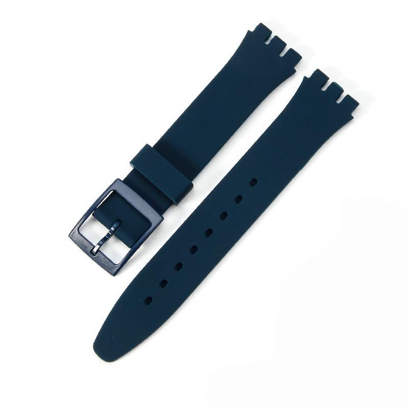 Silicone Sport Unisex Strap Classic Watch Band For Swatch Jelly Skin 19mm 17mm