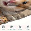 1Pc Hamster and Rat Print Flannel Blanket, High Quality Comfortable for All Seasons, Home Decor, Warmth and Comfort, Perfect for Gifts
