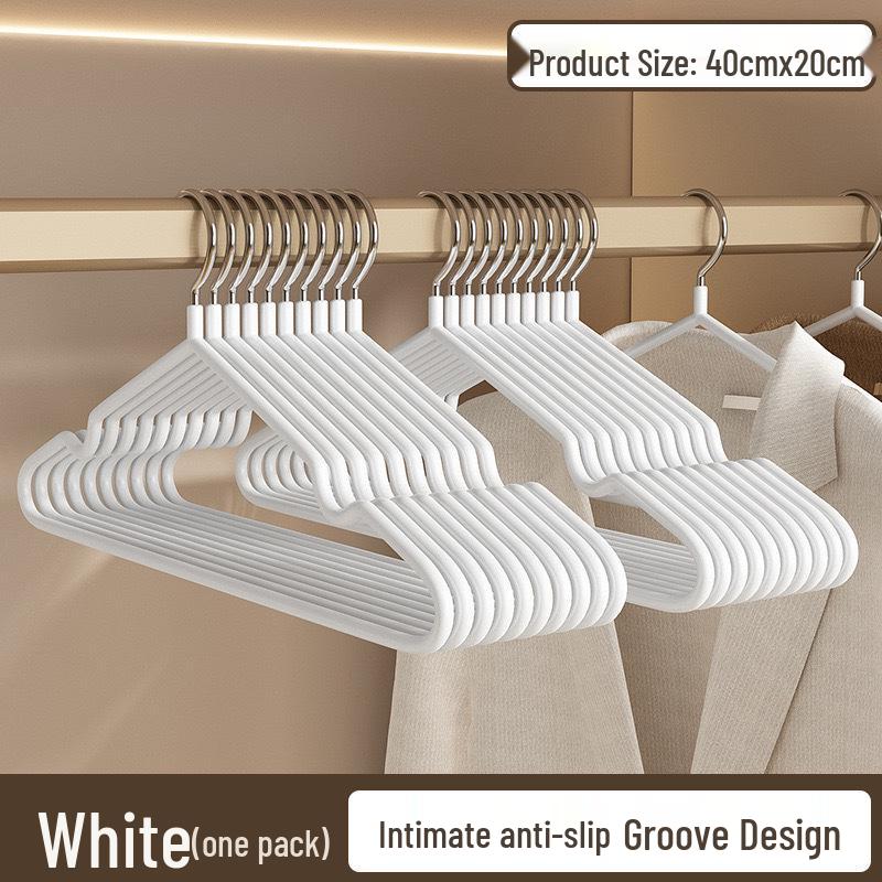 Non-Slip, Anti-Shoulder Angle Clothes Hanger - Thickened, Simple, No-Trace Plastic Drying Hanger