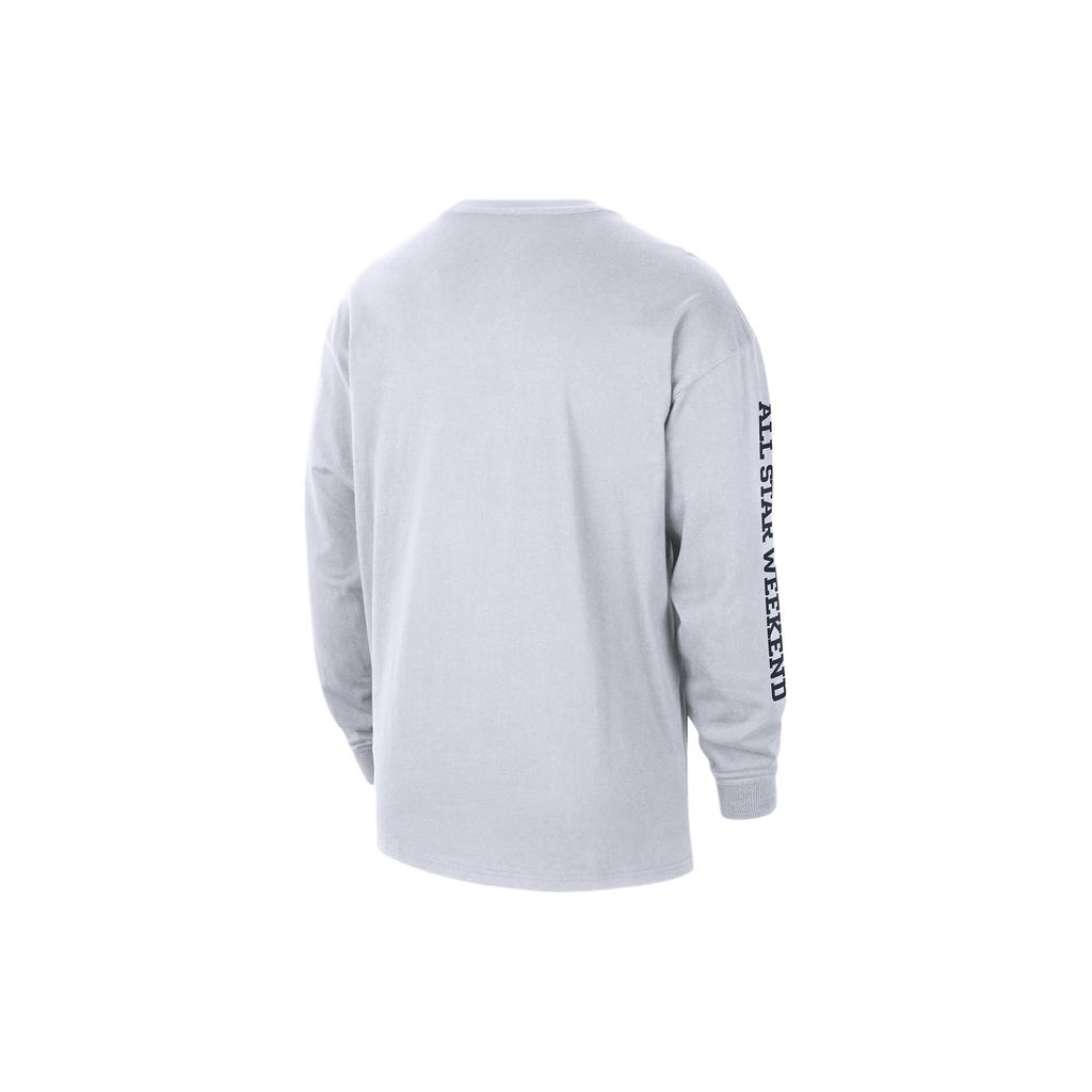 Nike Max90 Letter Print Crew Neck Casual Long Sleeve T-Shirt Men Tops White FQ6530-100
