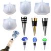 Geometric Spherical Bottle Stopper Resin Mold Gem Shape Red Wine Stopper Epoxy Silicone Mold for DIY Epoxy Resin Casting Crafts