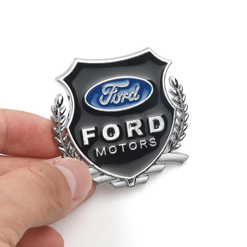 3D Metal Car Body Emblem Stickers Trunk Badge Decoration Decal Accessories For Ford Focus Ranger Fiesta Mondeo Kuga j177 Mustang ST