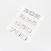 ABS 3D Letters Number 30E 25B 900 850 800 700 Car Side Trunk Tail Badge Emblem Sticker for Mercedes Benz E W212 W213
