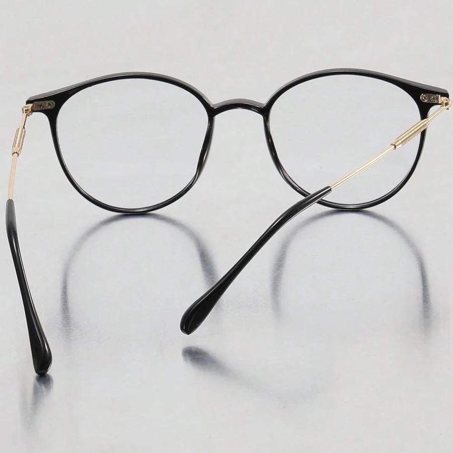 Fashion Anti-blue Light Round Reading Glasses Vintage Women Eyeglasses Retro Ultralight HD Eye Protection Presbyopia Glasses