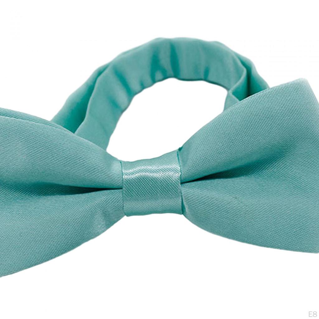 Adjustable Bow Ties for Kids, Solid Color, Polyester, Versatile, Pre-Tied, Birthday, Prom,