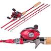 Fishing Rods and Reels Casting Fishing Rod Reel Combos 4 Sections Casitng Rod and 13BB Casting Reel