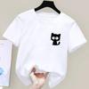 Kids Casual Printing O-neck Short Sleeve T-Shirt Summer Trend All-match Cartoon Pullover Top Tee Boys Girls Clothes