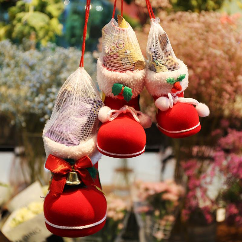 Christmas Halloween Day Gift Decorations Gift Bag Small Boots Candy Box Gift Bag Christmas Socks