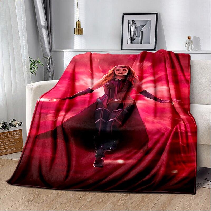 Scarlet Witch blanket sofa bed Plush blanket animation custom blanket  flannel warm soft plush Halloween thin blanket