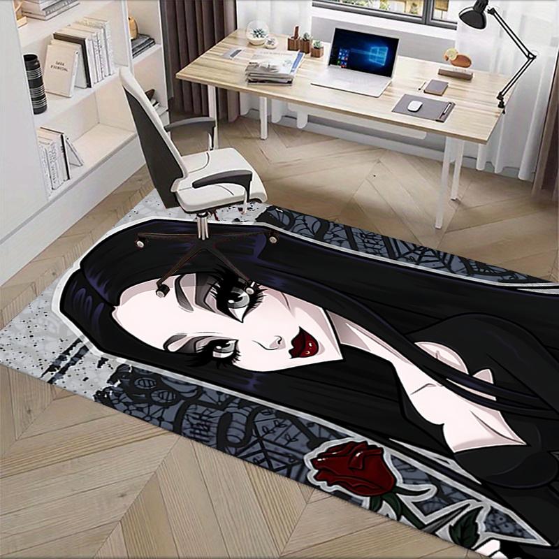 The Adams family Gothic Chair Mat for Sofa, Gothic Home Decor, Gothic Office Carpet, Gothic Gift