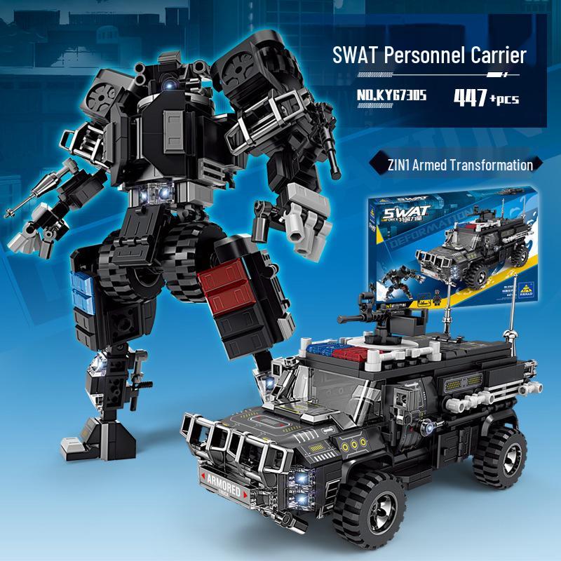 Kai Zhi SWAT Robot Mecha Building Blocks - Children s Educational Toy Puzzle Gift