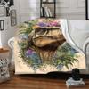 1pc DinoFlora Blanket, Lightweight Flannel Blanket For Sofa, Bed, Travel, Camping, Living Room, Office, Couch, Chair227