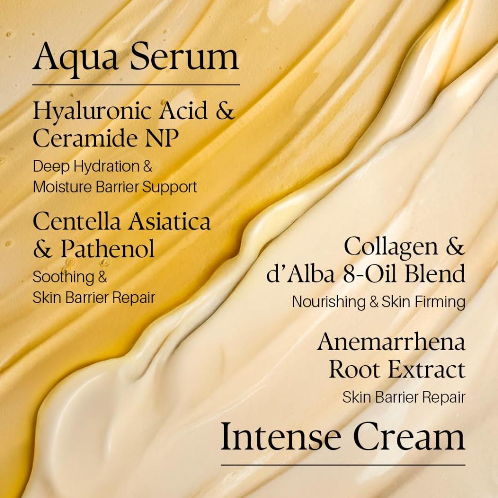 [d'Alba] White Truffle Double Serum & Cream 70g Dual Cream Hydrating Moisturizing Elasticity Korean Skincare
