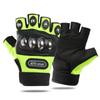 Men's Steel Shell Half-Finger Motorcycle Tactical Riding Gloves