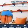 1/5PCS Double-Sided Tape Track Support Bracket Plastic Wall Track Bracket  Wall Mount Storage