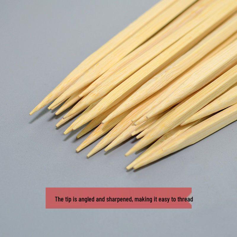 12 cm Bamboo Skewers for Fruit, Barbecue, and Malatang