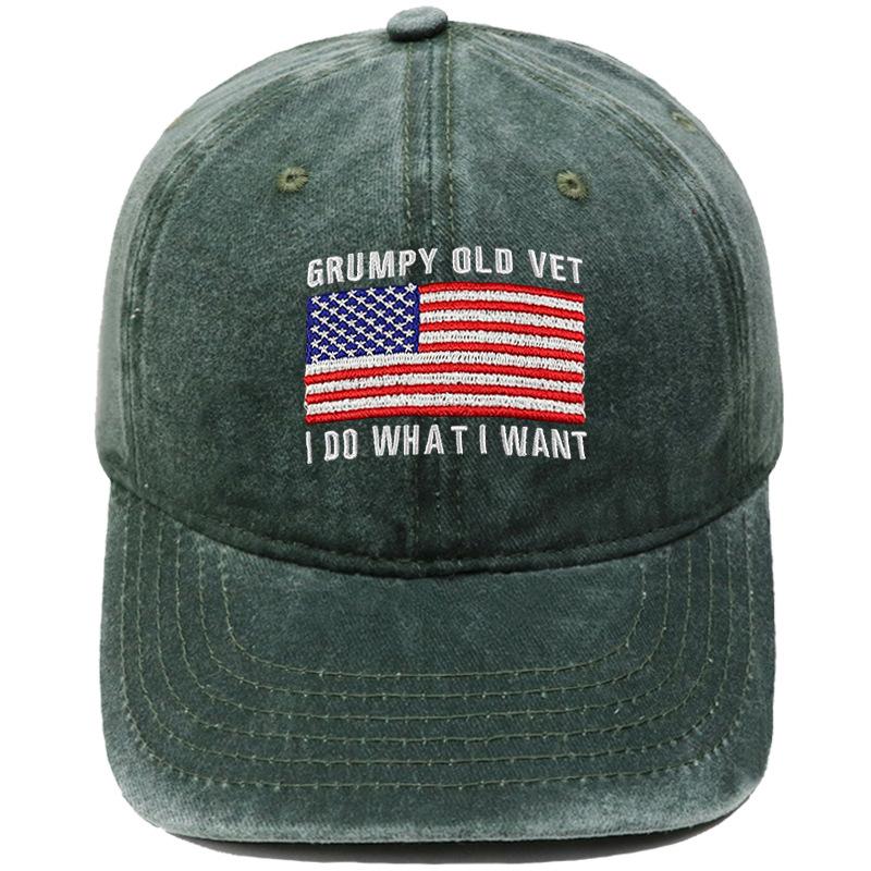 DON T LET THE OLD MAN IN Embroidered baseball cap retro dad hat European and American men's and women's casual