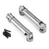 AXSPEED 2PCS Stainless Steel Center Drive Shafts D-shaped Holes for 1/18 RC Crawler FMS FCX18 LC80 Upgrade Parts
