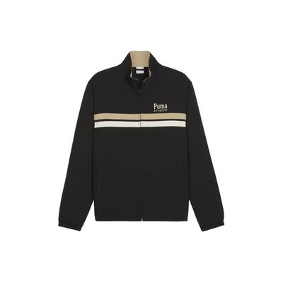 Puma Team Track Jacket Color Block Breathable Sports Casual Jacket Unisex Jacket Black 626175-01
