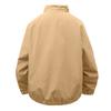 Men's Casual Stand-up Collar Solid Color Zipper Jacket Trench Coat, Men's Sports Coat