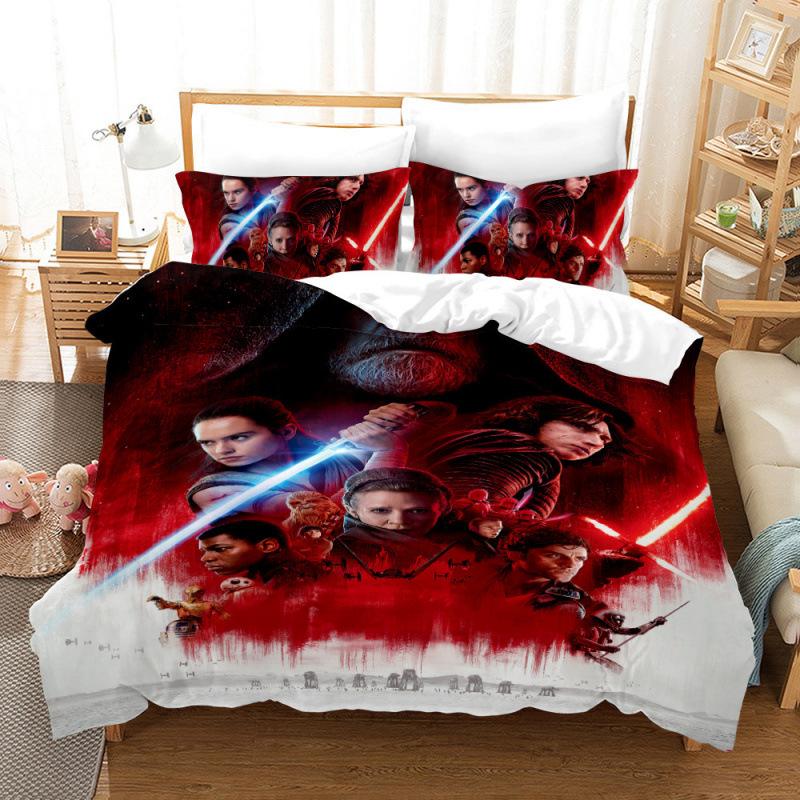 Star Wars Digital Printing Three-Piece 3D Home Textile Quilt Cover