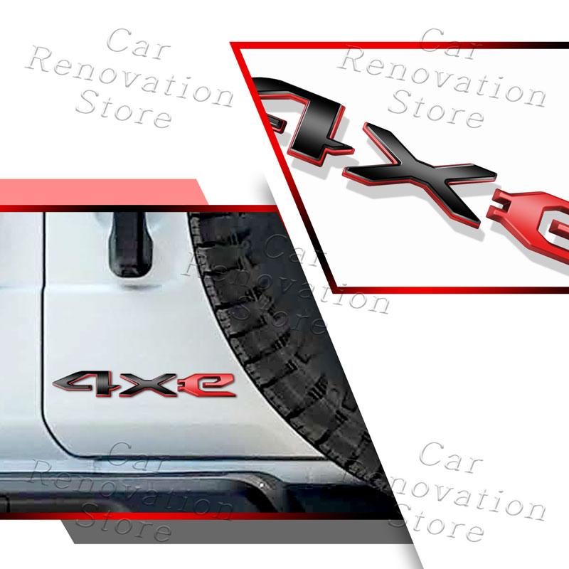 Autocollant Insigne de Coffre Arrière Style Carbone 3D en Plastique ABS pour Jeep 4xe Logo Grand Cherokee Wrangler Compass Décor po1