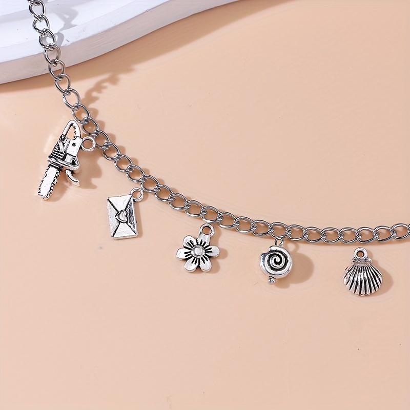 30 pieces of zinc alloy silver envelope ornaments, DIY jewelry pendant for handmade necklaces and earring accessories