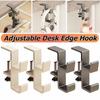 Verstellbarer Schreibtischkantenhaken Tragbarer Gaming-Headset-Schreibtischaufhänger Aufbewahrungshaken für Studentenrucksäcke Hängender Haken Ohne Bohren Büro-Organizer für Zuhause