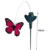3Pcs Solar Powered Flying Fluttering Fake Butterfly?Stake Garden Ornament Decor
