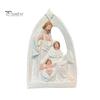Resin Nativity Decoration Holy Family Figurine Advent Statue Joseph Virgin Mary Birth of Jesus Sculpture Home Office Desktop Ornament Scene Decor