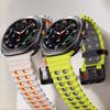 Marine Band For Samsung Galaxy Watch Ultra 2025/7 Ultra Accessories Two Color Sport Silicone Bracelet Galaxy Watch Ultra Straps
