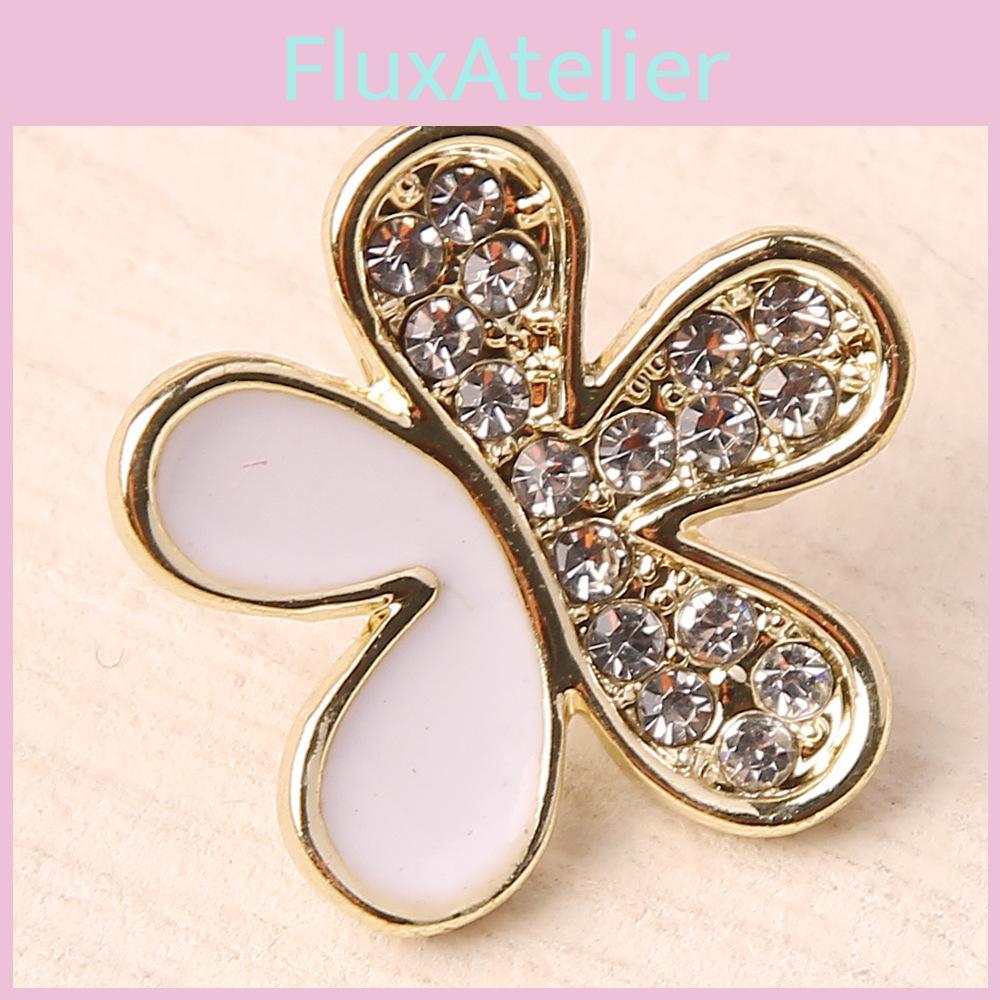 Female Jewelry Gift Summer 2021 Floral Earrings With Rhinestone Accents