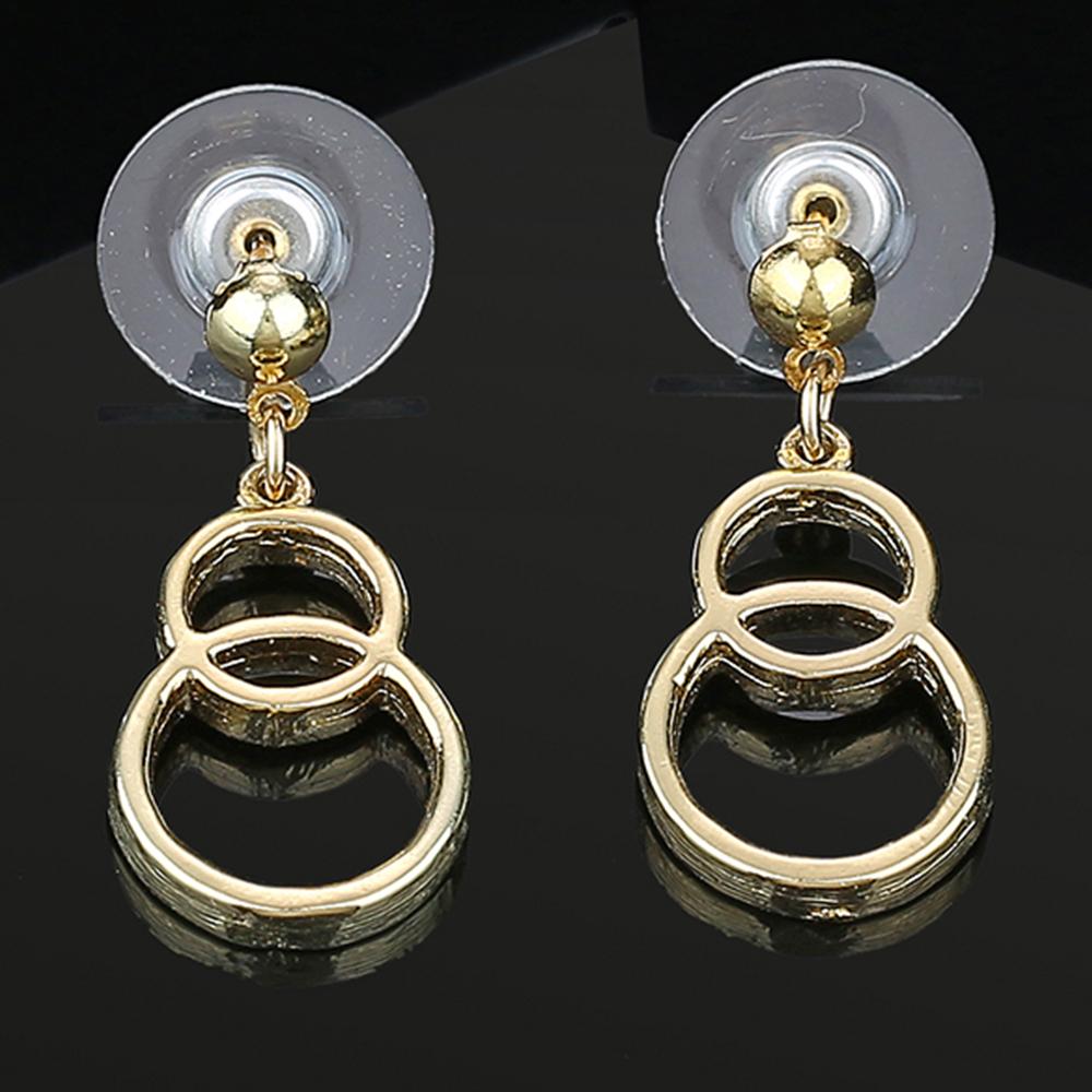 

Позолоченные серьги Estele с перекрытием и подвесками для женщин