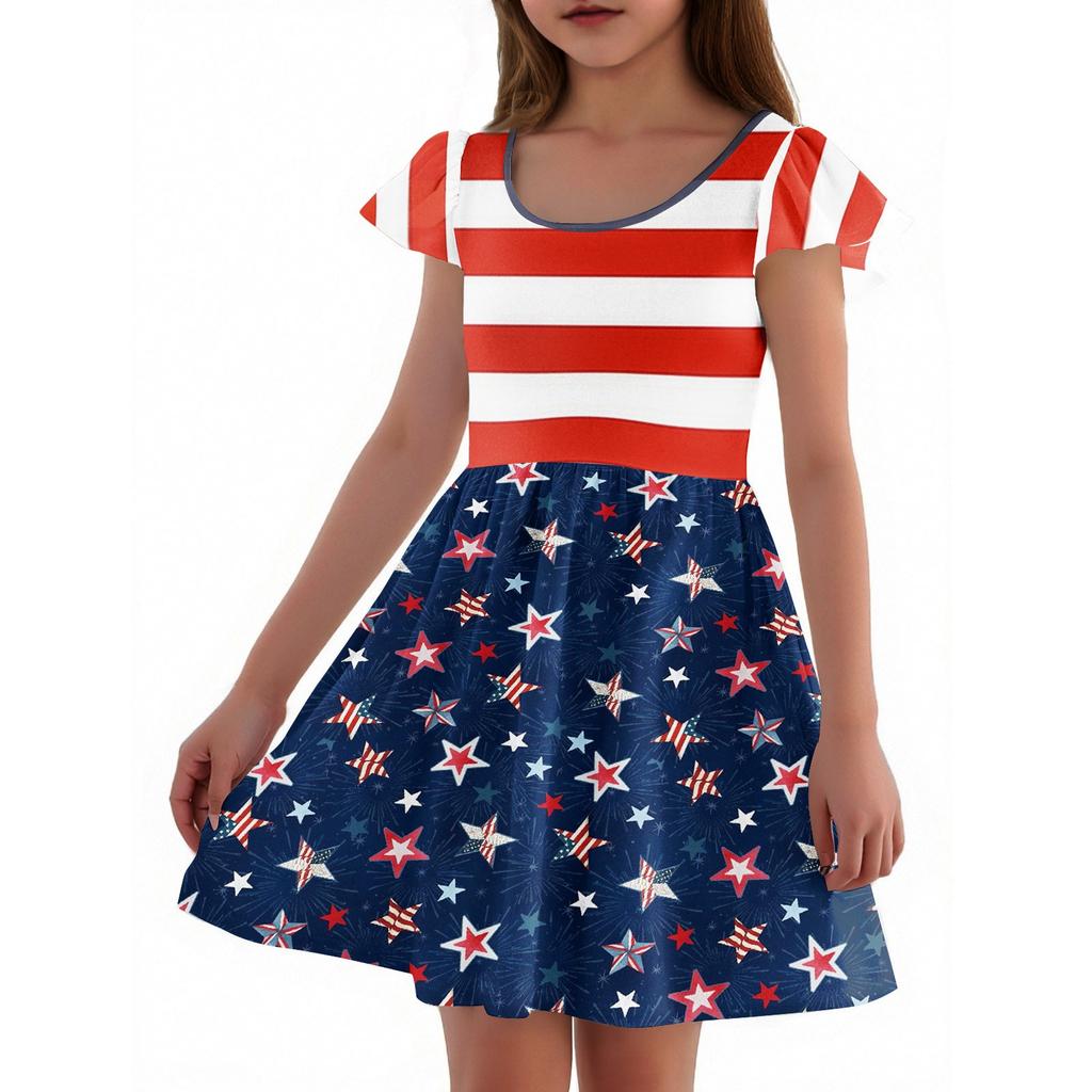 Girls Toddler SleeveDress Dresses Casual Party School Dresses Clothes For Girls