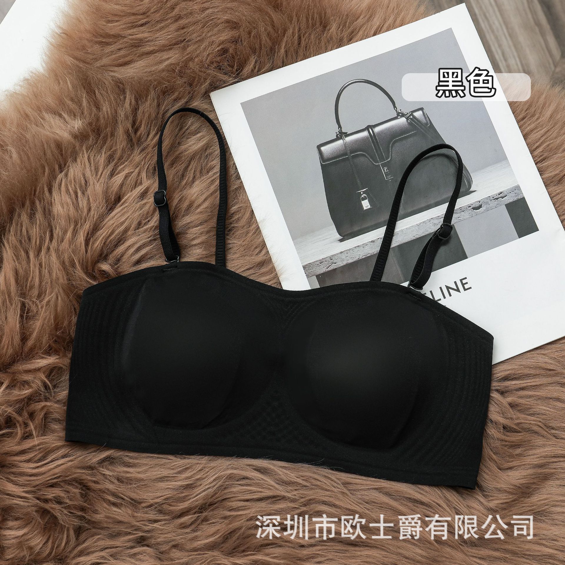 South East Asia Vietnam Thailand Women Strapless Underwear Comfortable Gathering Side Bras Vietnam Exclusive M чёрный