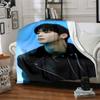 1Pc Cha Eunwoo Blanket Soft Comfortable Polyester Blanket All Seasons Use Suitable Bedroom Office Outdoor Ideal Christmas Gift Choice Print Home Blank