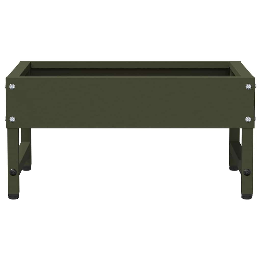Bird Feeder Olive Green 34 X 26 X 16 Cm Cold Rolled Steel