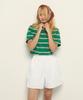 Sai Multi-Stripe Tee Green
