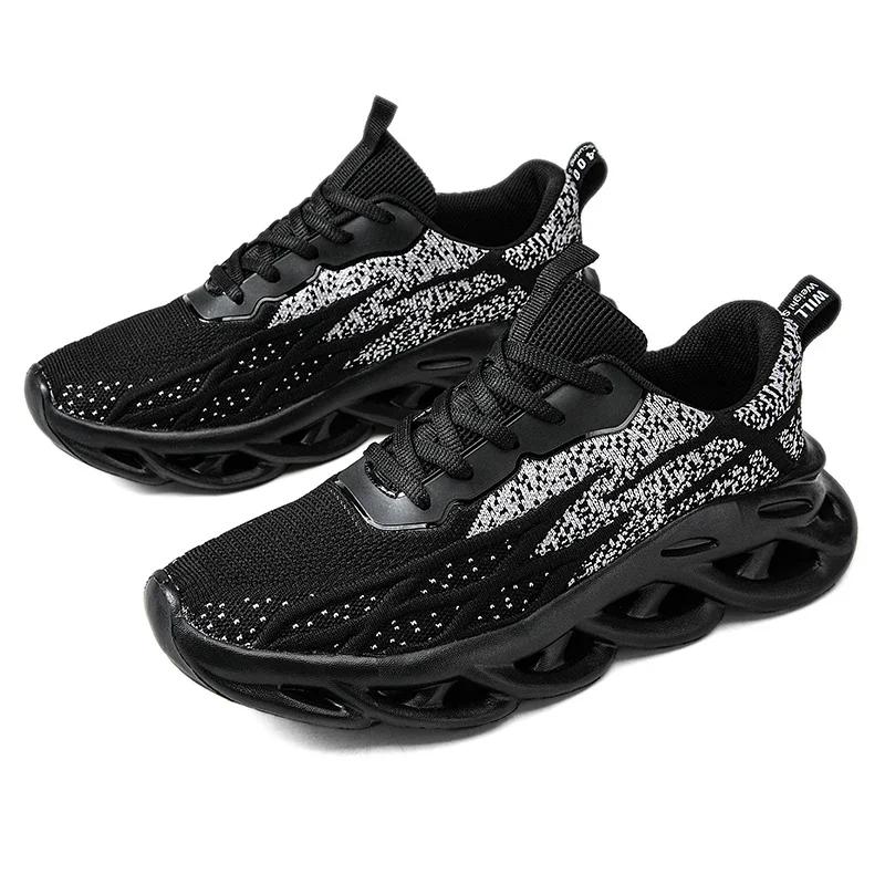 

Модная мужская обувь Дышащие повседневные кроссовки для улицы Бег Четыре сезона Новые Мягкая подошва Комфорт Легкие и Универсальные 45