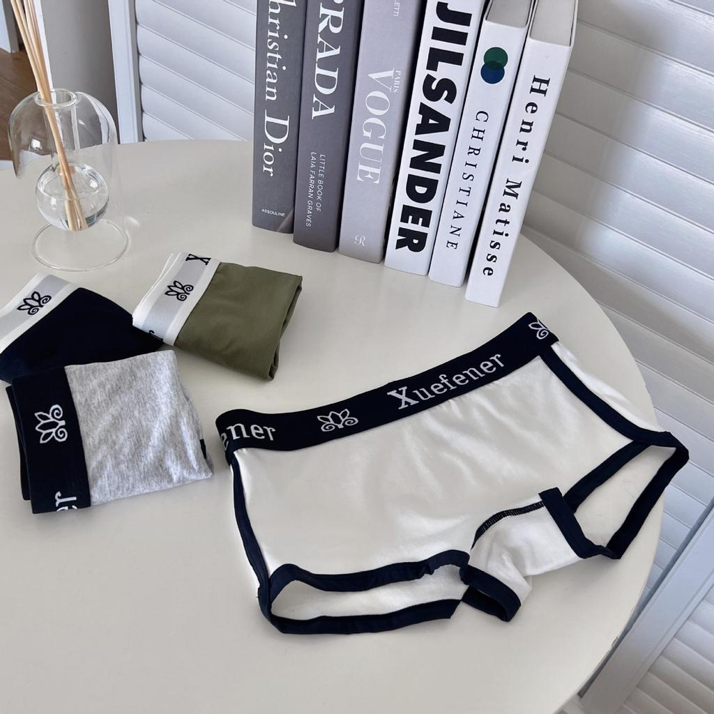 Pure Cotton Minimalist High Waist Boxer Shorts: Sporty, Sexy, and Cute for Young Women