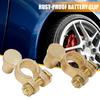 1 Pair Brass Battery Clip Professional Positive Negative Terminal Connector Car Battery Clip Rust-Proof High Conductivity Easy Install Battery