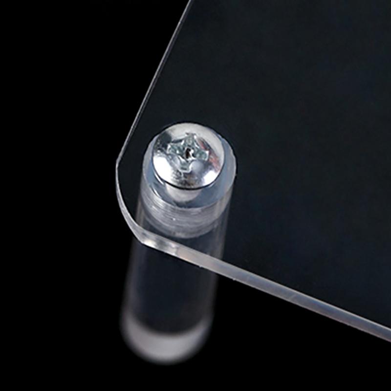 1-5 Tier Acrylic Display Stand Durable Display Rack For Cupcake Perfume Doll Transparent Trapezoidal Blind Box Storage Shelf