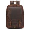 Crazy Horse Leather Men's Leather Backpack Bag Genuine Leather Computer Laptop Bags Men Male Travel Backpack Thick Cowhide Bag