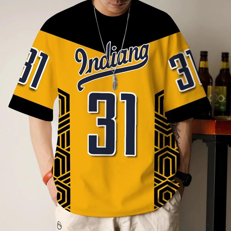 Men's Retro Flag Printed T-shirt 3D Skull Round Neck Short Sleeve Casual
