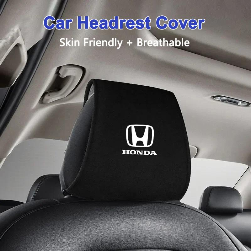 Car Accessory Seat Headrest Cover Auto Pillow Case Cushion Neck Cover For Honda Civic Fit Jazz Accord Pilo CRV Odyssey HRV Mugen