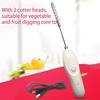 Electric Vegetable Corer Kitchen Drill,Stainless Steel Scraping Scale Machine Fruits Veggies Carving Tool & Seed Remover